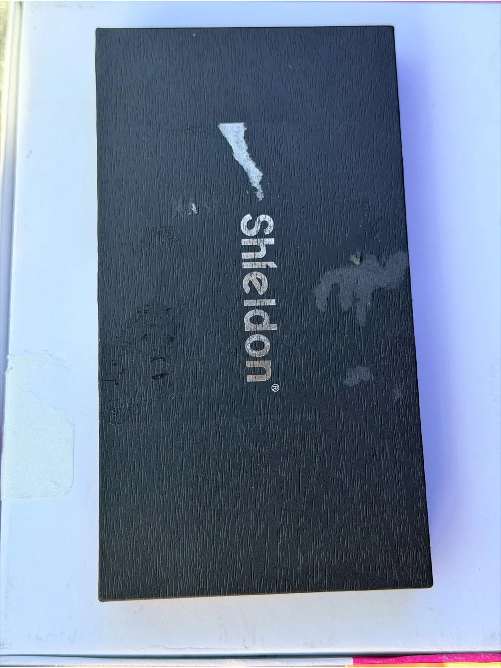Iphone 17 Pro leather Navy Blue Protective Phone Case